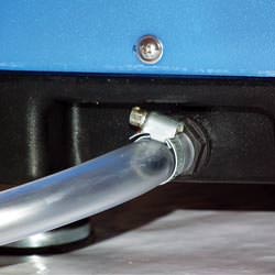 A self-draining crawl space dehumidifier connected to a sump pump system in Olive Branch