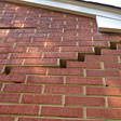 stair step cracking on a foundation wall in Jonesboro