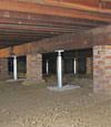crawl space jack posts installed in Tennessee, Mississippi and Arkansas