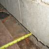Foundation wall separating from the floor in Millington home