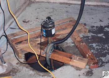 A Hot Springs National Park sump pump system that failed and lead to a basement flood.